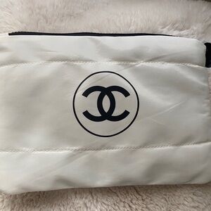 Chanel puffer makeup bag